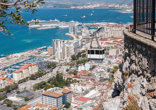 Teleférico en la ciudad de Gibraltar
 - Foto, imagen