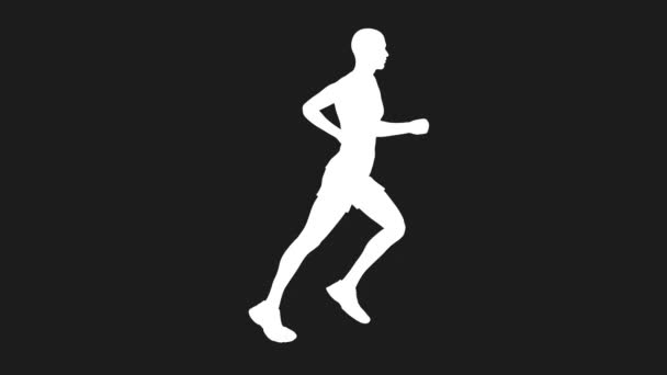 Correr desnudo hombre en bucle
 - Metraje, vídeo