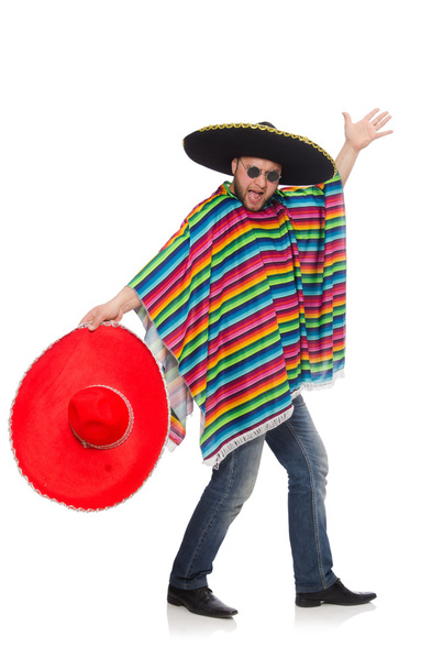Αστείος Μεξικανός απομονωμένος σε λευκό - Φωτογραφία, εικόνα