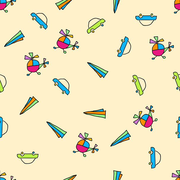 baby seamless pattern with clipping mask. Vector illustration - Vector, Image