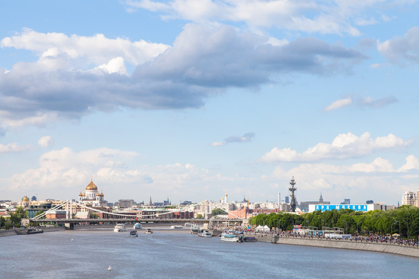 modré oblohy jasno nad Moskva city, Rusko - Fotografie, Obrázek