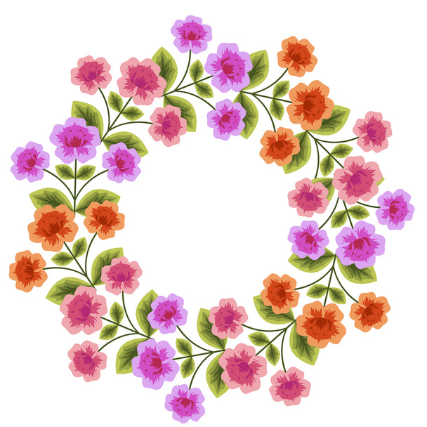 Floral frame - Wektor, obraz