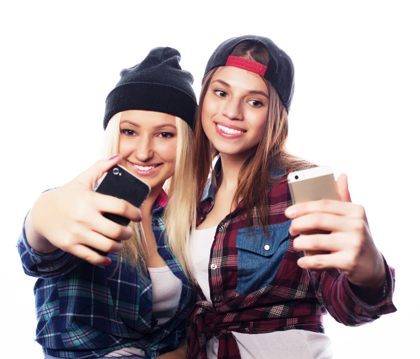 two young funny women - Foto, afbeelding