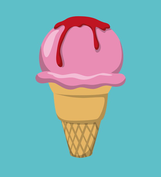 Ice cream design  - Vector, Image
