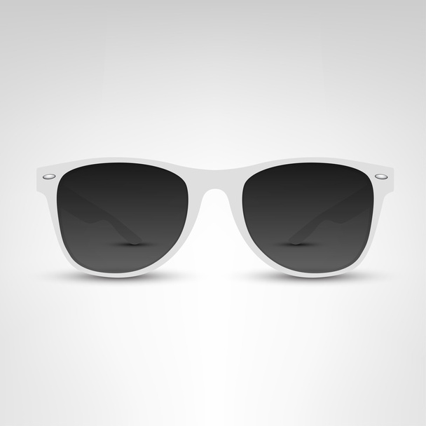 occhiali da sole bianchi su bianco
 - Vettoriali, immagini