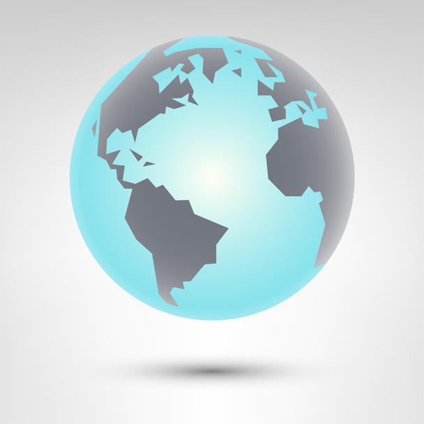 Earth Globe-Ikone - Vektor, Bild