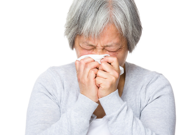 Asian old woman feeling sick - Фото, зображення