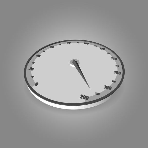 Vector speedometer icon. A vector Speedometer illustration design. - Wektor, obraz