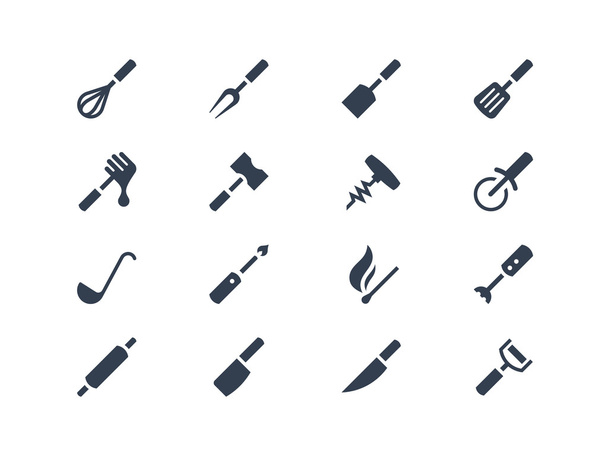  conjunto de ícones de ferramentas de cozinha
 - Vetor, Imagem