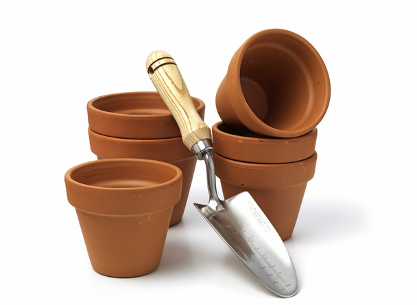 Empty clay plant pots - Photo, Image