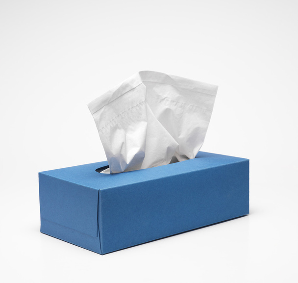 Blue Tissue box - Photo, Image