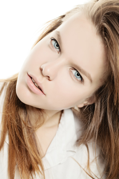 Young  Healthy Face. Natural Makeup - Photo, Image