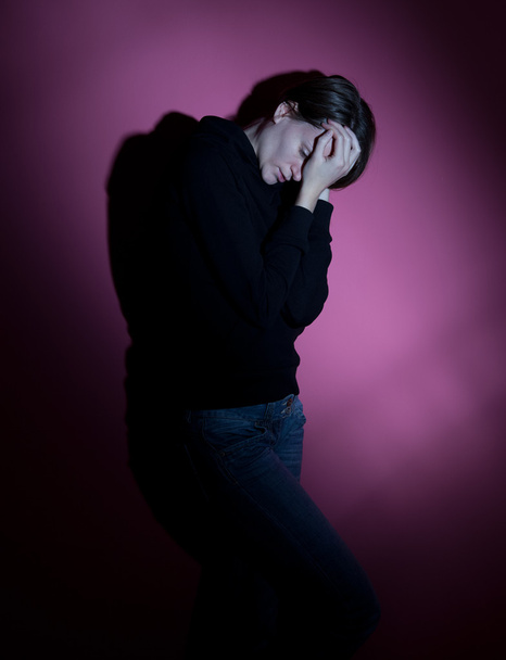 Young woman suffering from severe depression - Photo, image