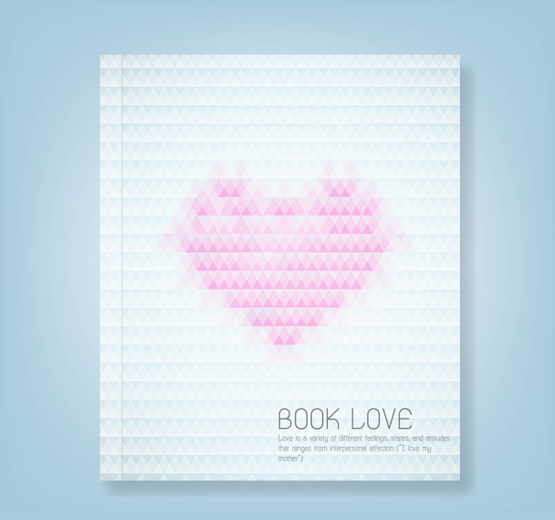 Книга абстрактных шаблонов треугольника сердца
 - Фото, изображение