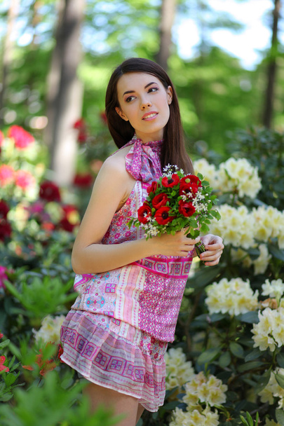 park with flowers - Photo, Image