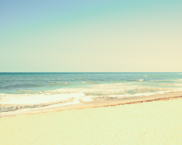 Retro Beach landscape - Photo, Image