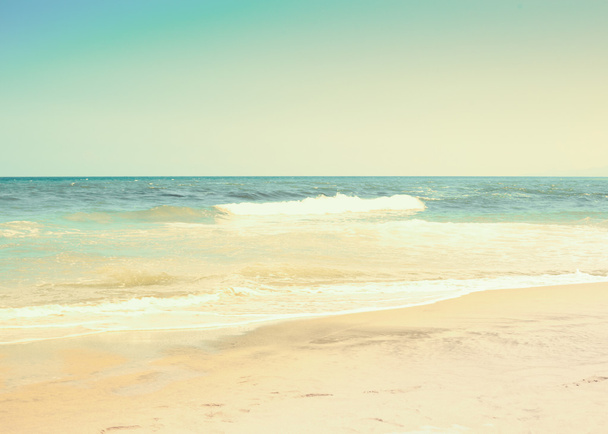 Retro Beach landscape - Фото, изображение