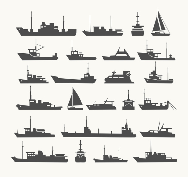 Ships set. - Vector, Image
