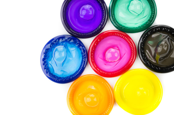 colorful condom - 写真・画像