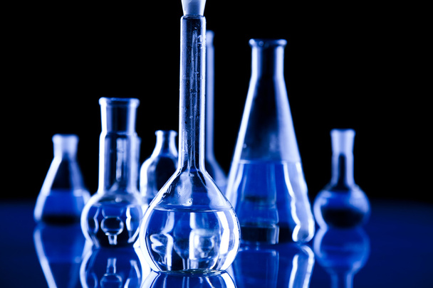 Синій хімії флаконів
 - Фото, зображення