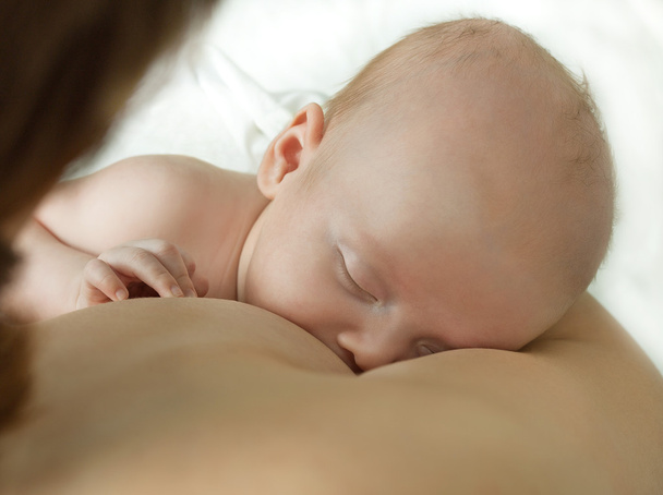 breastfeeding closeup baby - Fotoğraf, Görsel