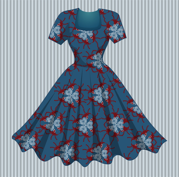 Colored dress - Διάνυσμα, εικόνα