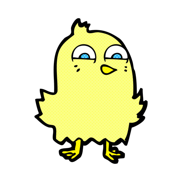 funny comic cartoon bird - Вектор,изображение