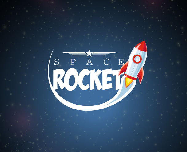Cartoon Rocket - ベクター画像