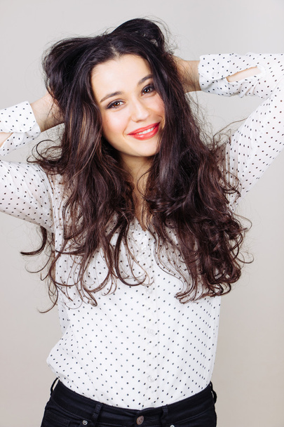 Girl with tousled hair - Photo, image