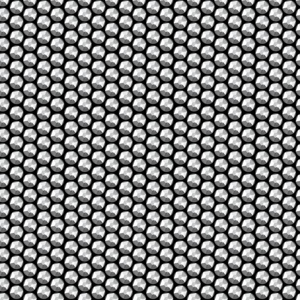 Lentejuelas de cristal de plata patrón sin costura
 - Vector, Imagen