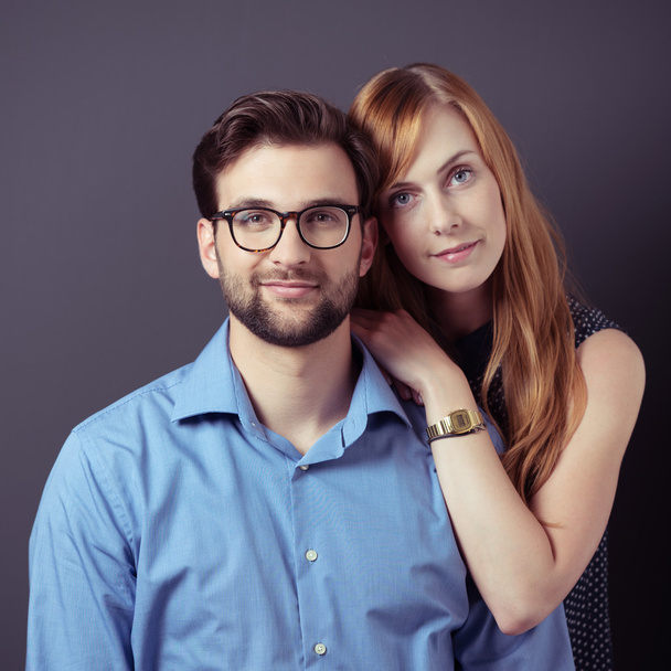 Young Professional Couple Smiling at the Camera - Photo, Image
