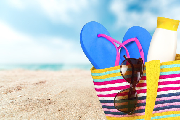Vacations, Summer, Beach Bag. - Photo, Image