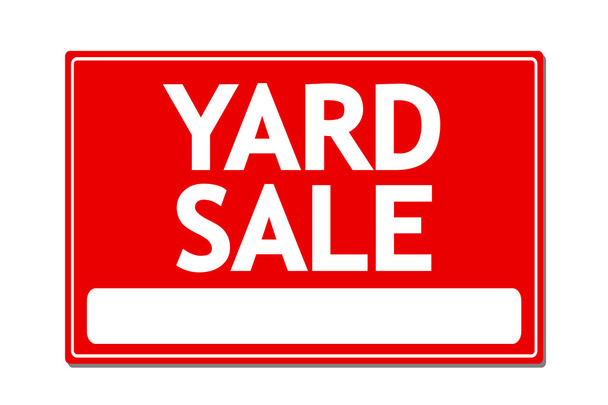 Yard Sale Vecotr Sign - Vector, Image