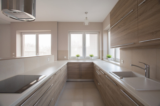 Bright modern kitchen - Photo, image