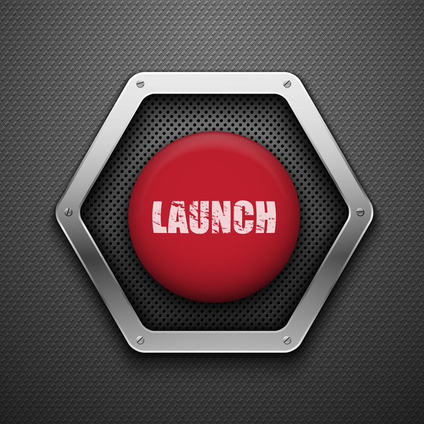 Launch button. - Vector, Image