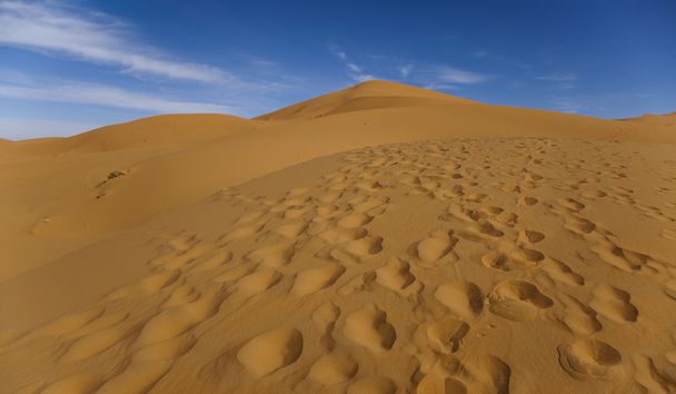 Duna do deserto marroquino, merzouga
 - Foto, Imagem