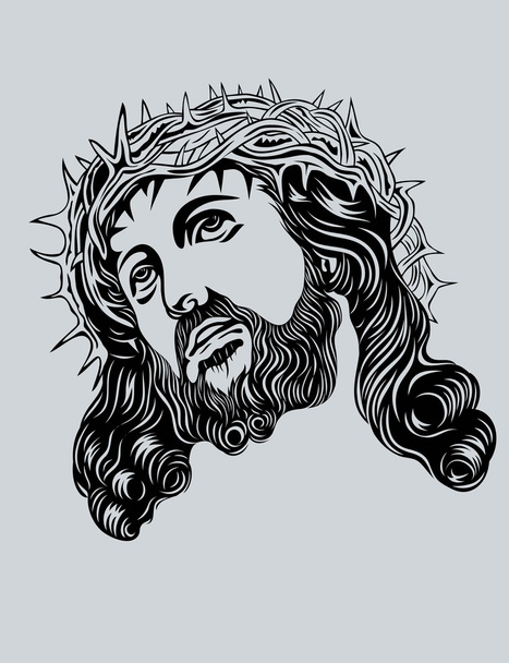 Cara de Jesucristo
 - Vector, imagen