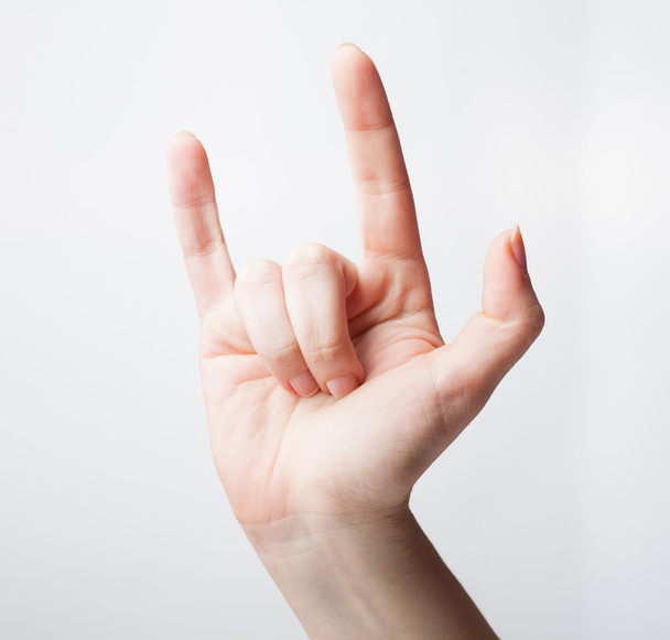 gest ręki Rock  - Zdjęcie, obraz