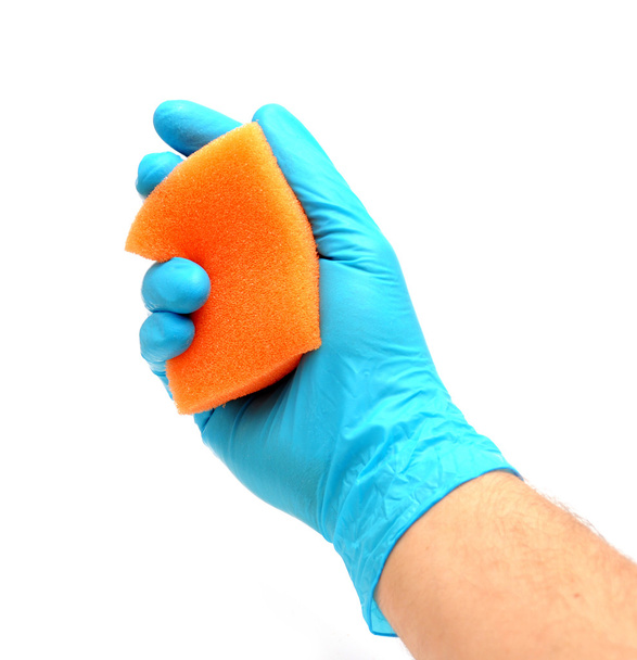 Sponge in hand - Photo, Image