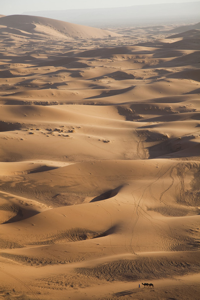 sivatagi táj, merzouga, Marokkó - Fotó, kép