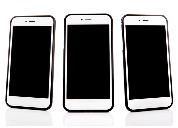 Grupo de teléfonos inteligentes de pantalla táctil moderna
  - Foto, imagen
