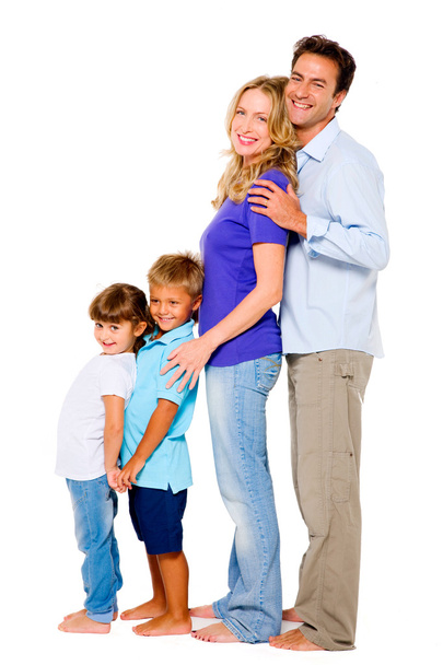 Couple with two children - Foto, Imagen