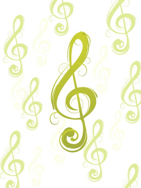Decorative clef - Διάνυσμα, εικόνα