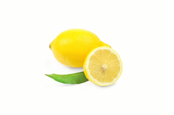 Fresh lemons  on white background - Фото, зображення