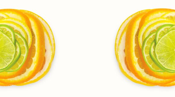 Mix of citrus slices - Photo, Image