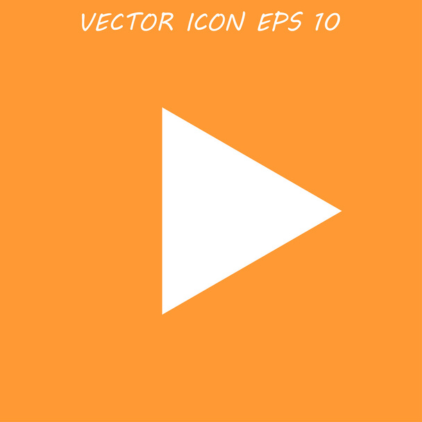 játszani lapos ikon  - Vektor, kép