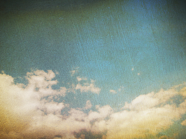 nuvens no céu azul em estilo retro
. - Foto, Imagem