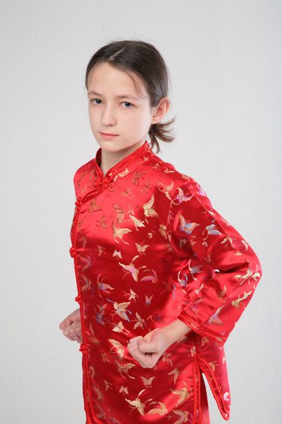 Wushu girl - Foto, afbeelding