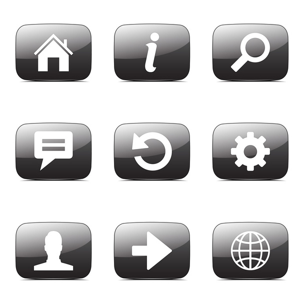 Web Internet Icon Set - Vektor, obrázek