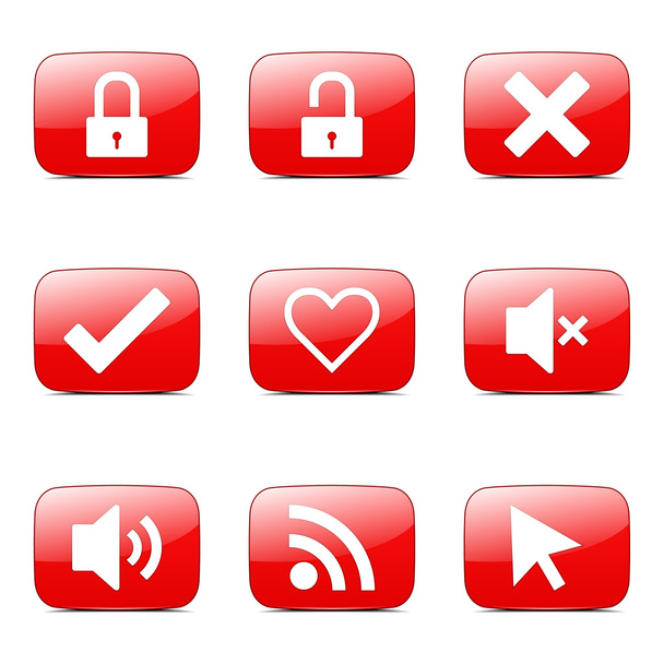 SEO Internet Sign Icon Set - Вектор,изображение
